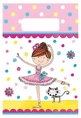 Produktbild von Partytüten Kleine Ballerina für Kindergeburtstag Mitgebsel 8 Stück 22 x 15 cm