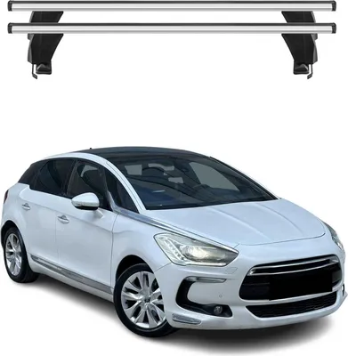 Image de Menabo Barres de toit Transversales pour DS5 2015-2020 Alu Gris ABE 2x