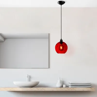 Produktbild von Opviq, Benek - 20-14301, Kronleuchter, Rot, METALLKÖRPER, 20 x 20 x 40 - 120 cm