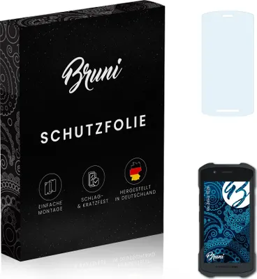 Produktbild von Bruni Basics-Clear 2x Schutzfolie kompatibel mit Zebra TC26 Folie