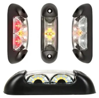 Productafbeelding van LED-positielamp, Tokos, 12 V–24 V, met wit, rood en oranje licht