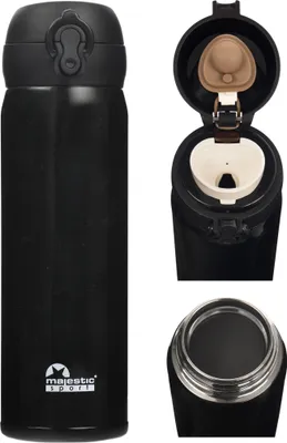 Produktbild von Majestic Sport Kaffeebecher Mash 450 ml schwarz.