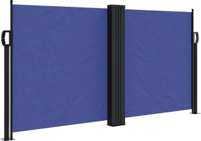 Imagen del producto de vidaXL Toldo lateral extensible, color azul, 120 x 1000 cm