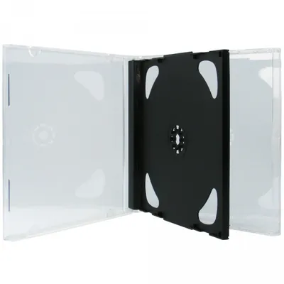 Produktbild von 50 XLayer DVD CD Hüllen 2fach 2er doppel Jewelcase black
