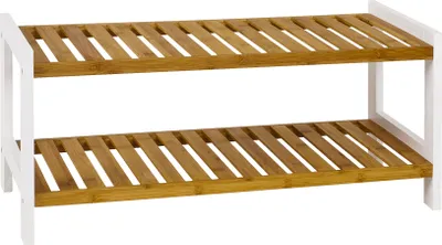 Obrázok produktu pre HAKU botník prírodný, biely – bambus, MDF, Š/V/H: 70x34x26 cm