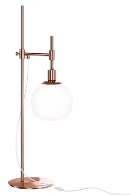 Immagine prodotto di Lampada Da Scrivania Contemporanea Erich Struttura In Metallo Oro Rosa 1 Luce