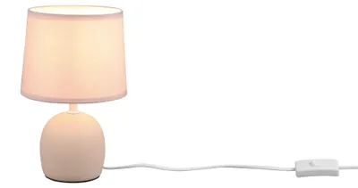 Zdjęcie produktu dla Lampa stołowa MALU beżowa 1xE14x40W ceramika / gips wym:26x16x16cm IP20 RL
