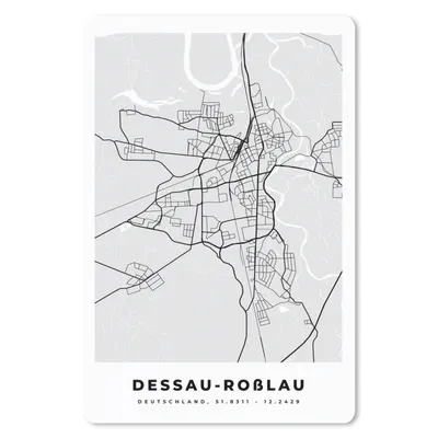 Produktbild von MuchoWow® Mauspad Mousepad Deutschland - Stadtplan - Karte - Dessau-Roẞlau 40x60 cm - Mousepads - Maus Mat - Pad - Mausunterlage - Schreibtisch Accesoire