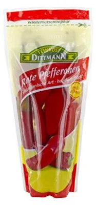 Image de Feinkost Dittmann Poivrons rouges, paquet de 5 (5 x 250g)