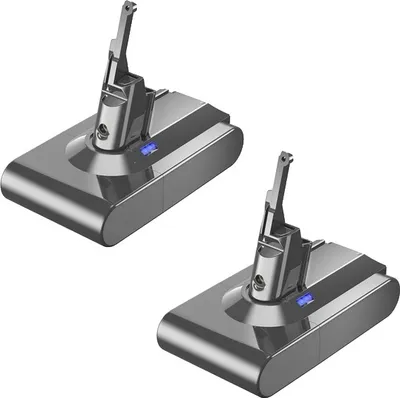 Image de Batterie de rechange pour Dyson V8 SV10, capacité 6000mAh, 21.6V, 2 pièces
