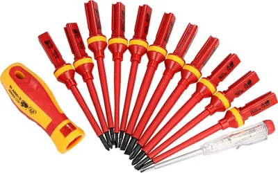 Image de Jeu de tournevis isolés – Embouts magnétiques puissants pour électriciens, outils à main pour réparations
