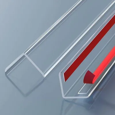 Zdjęcie produktu dla Zestaw przezroczystych profili narożnych z PVC