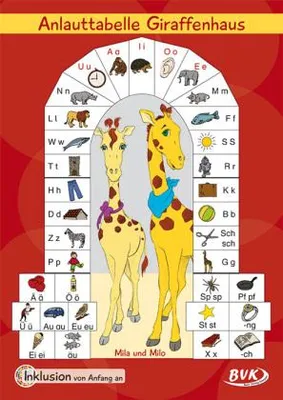 Produktbild von Inklusion von Anfang an: Deutsch - Anlauttabelle Giraffenhaus in Postergröße