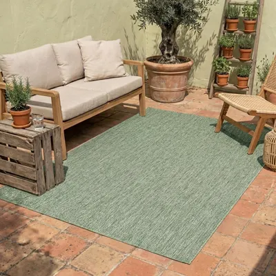 Produktbild von Volero - Outdoor Teppich - Costa Grün - 120x170 cm - Balkon, Garten, Terrasse - Boho, Klassik, Industrielle, Ländlich, Modern