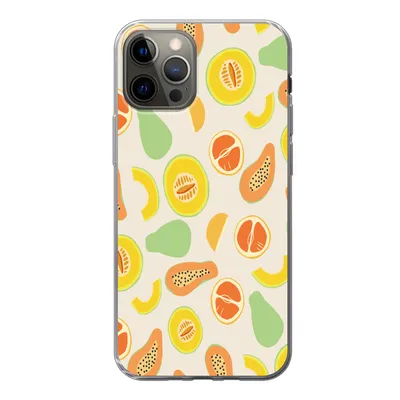 Produktbild von MuchoWow® Handyhülle Schutzhülle Hülle für iPhone 12 Pro Obst - Muster - Melone Silikon Softcase Handy Hülle - Abdeckung