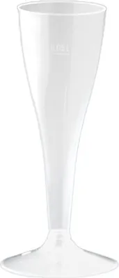 Produktbild von 500 Sektglas 50 ml mit Steckfuß Polystyrol zweiteilig Einweg