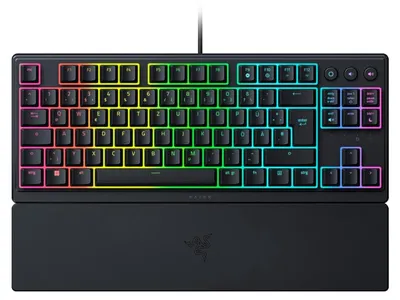 Produktbild von V3 Tenkeyless Kompakte Flache Gaming-Tastatur Mecha-Membran-Switches Tastenkappen mit Anti-UV-Beschichtung Beleuchtete Ornata V3 TKL QWERTZ DE-Layout