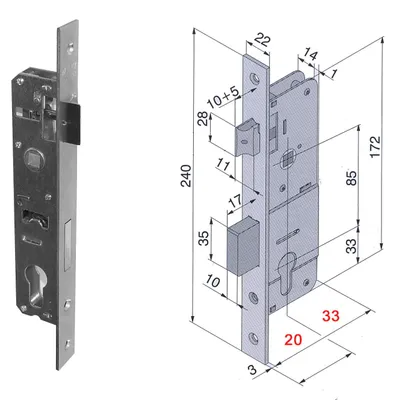 Immagine prodotto di Serrature Welka, porte, 25 mm