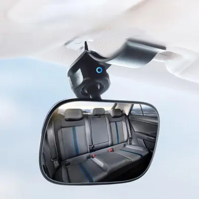 Produktbild von Auto Innen Rückspiegel Weitwinkel – 360° verstellbarer Spiegel für Rücksitz, Baby & Kind Sicherheits Sicht, PKW Innenraum Zubehör