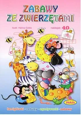Zdjęcie produktu dla Książka Zabawy ze zwierzętami - z łamigłówkami i zagadkami