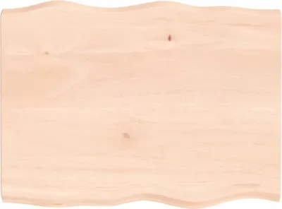 Produktbild von vidaXL Tischplatte 80x60x(2-4) cm Massivholz Unbehandelt Baumkante