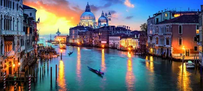 Produktbild von Leinwandbild - Motiv: Venedig - 90 x 200cm