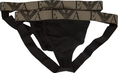 Immagine prodotto di Jockstrap EMPORIO ARMANI sospensorio confezione 2 pezzi slip uomo  elastico a vista underwear articolo 111932 2F715 JOCKSTRAP, EUR M - CN 170/95 - BR M - MX M, Cotone 95%,Spandex 5%