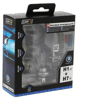 Immagine prodotto di Set di lampadine di ricambio per auto H1 + H7 da 12 volt, 8 pezzi
