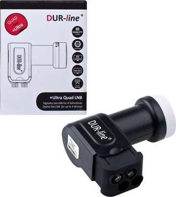Zdjęcie produktu dla DUR-line +Ultra Quad LNB dla maksymalnie 4 uczestników czarny