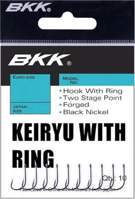 Produktbild von BKK KEIRYU-R Diamond - 10 Angelhaken, Größe:Gr. 1