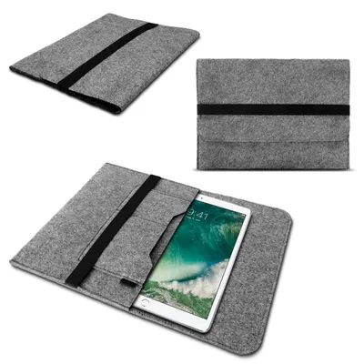 Produktbild von Tablet Tasche für Apple iPad Pro 10.5 Grau Sleeve Hülle Filz Cover Schutzhülle