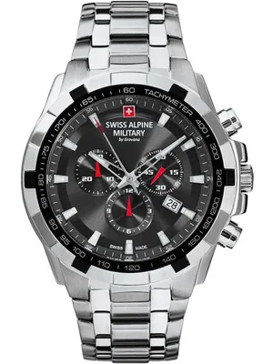 Produktbild von Swiss Alpine Military Herren Uhr Chrono 7043.9237SAM Edelstahl