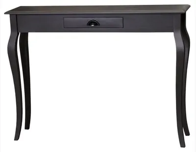 Obrázek produktu pro Casa Padrino koupelnová konzola se zásuvkou v černé barvě 120 x 30 x v. 90 cm - secesní nábytek konzolový stolek konzola