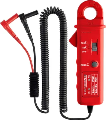 Produktbild von Benning Stromzangenadapt. für Gleich- / Wechselstr.1 A-300 A AC / DC für PV 1 CC 3 - CC 3