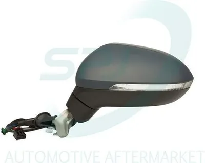 Produktbild von SPJ E-3301 Außenspiegel Seitenspiegel Links für VW Passat Variant (3G5, CB5) Asphärisch mit Abblendung Beheizt Grundiert Elektrisch