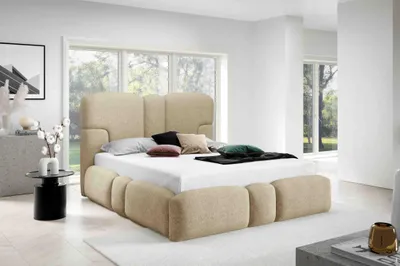 Obrázek produktu pro Manželská postel 140x200 BRITANY s úložným prostorem - béžová 1
