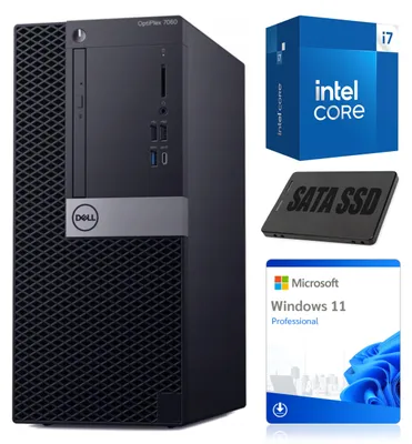 Produktbild von PC Computer Dell OptiPlex 7060 Tower | Intel i7-8700 | 4 GB DDR4 | 256 GB SSD | Win11 | Grade A
