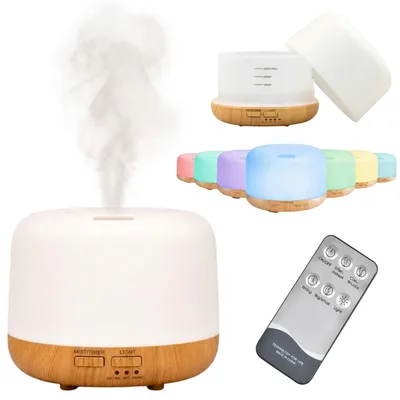 Immagine prodotto di Umidificatore 300 Ml Silenzioso Sotto 30 Db Con Telecomando Illuminazione LED D Atmosfera Timer Controllo Touch, Immagine generata dall'IA