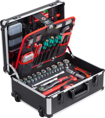 Produktbild von Meister Werkzeugtrolley 238-teilig Mit Qualitätswerkzeug von Knipex & Wera