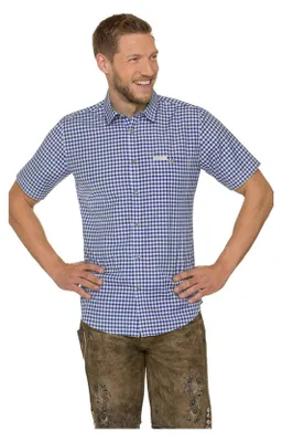 Produktbild von Stockerpoint Herren Renko3 Trachtenhemd, blau, S