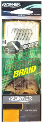 Produktbild von Owner Method Feeder Haken mit Quick Stop - 6 gebundene Angelhaken, Hakengröße/Schnurdurchmesser:Gr. 12 / 0.12mm