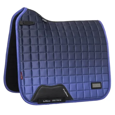 Produktbild von LeMieux Spectrum Satin Square Dressur Schabracke Navy/Bluebell FS/22, Größe:L