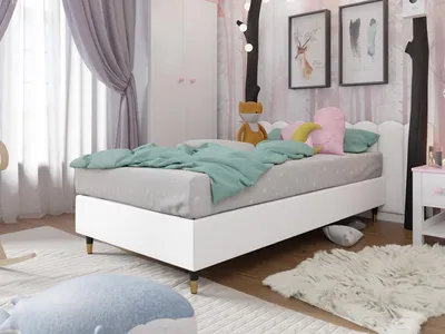 Produktbild von MIRJAN24 Boxspringbett Lux Gold für Wandpaneel, Einzelbett mit Matratze, Schlafzimmer (Farbe: Soft 017, Größe: 80x200 cm)