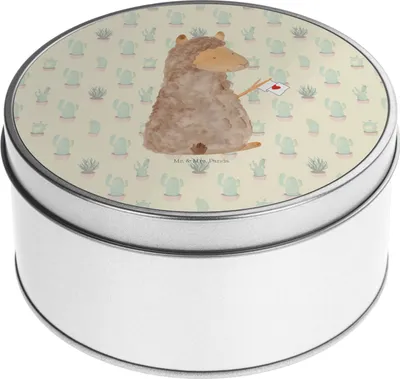 Produktbild von Mr. & Mrs. Panda Erinnerungsbox Alpaka Fahne - Kaktus Grün - Geschenk, zuckerdose, Vorratsbehälter, Lama, Lamas, Vorratsdosen, Liebe, Keksdose, keksdosen, Alpakas