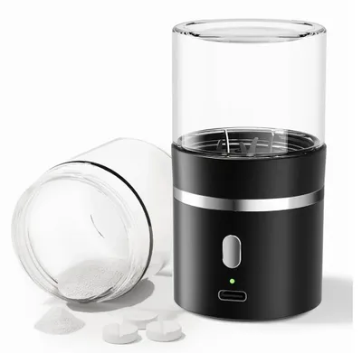 Produktbild von Elektrischer Tablettenzerkleinerer,Elektrische Kaffeemühlen,tragbarer kabelloser Tablettenzerkleinerer,USB‑C‑aufladbar,zerkleinert mühelos kleine