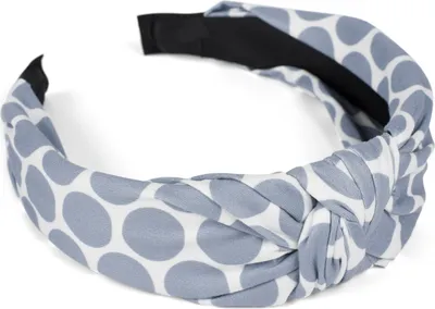 Produktbild von styleBREAKER Damen Haarreif mit Polka Dots Punkte Muster und Knoten, Retro Style Rockabilly Vintage Look, Haarband 04027023