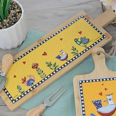 Obrázek produktu pro EGAN Krájecí prkénko Cocoricò Žluté – 42×13 cm