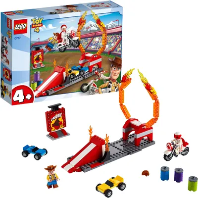 Zdjęcie produktu dla LEGO 10767 Toy Story 4 Pokaz kaskaderski księcia Caboom z minifigurką Woody'ego i motocyklem