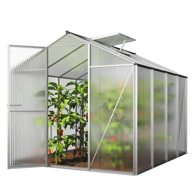 Produktbild von GFP Gewächshaus ECO-Star 4 Alu-Rahmen 192x256 cm 8 mm Doppelstegplatten formstabil & witterungsbeständig