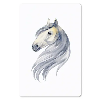 Produktbild von MuchoWow® Mauspad Mousepad Pferd - Aquarell - Gelb - Mädchen - Kinder - Mädchen 18x27 cm - Mousepads - Maus Mat - Pad - Mausunterlage